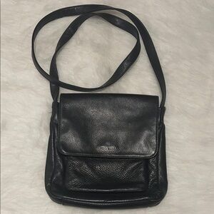Nine West black faux leather bag.